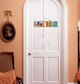 Game Room Sign Vintage Decor Basement Wall Signs Gameroom Decorations Ideas Games Retro Gamer Wall Art Gaming Retro Gift Accessories 16 x 4in